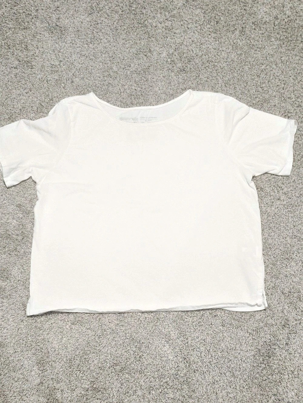 Patagonia Cotton in Conversion Top White Short Sleeve Tee Small
